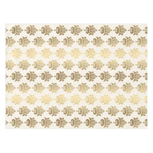 Nappe Élégant élégant brillant or Damask (Devant (Horizontal))