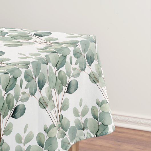 Nappe Elégant Eucalyptus Feuille Green Table Runner (In Situ)