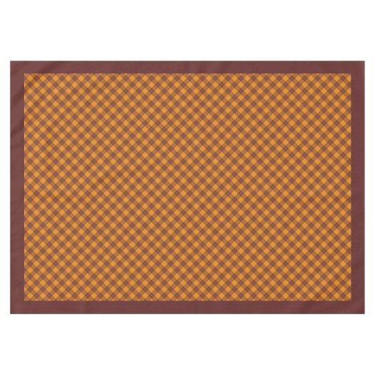 Nappe Elegant Fall Plaid Tablecloth Rustic Checkered Art (Devant (Horizontal))
