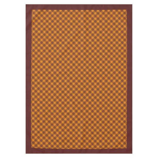 Nappe Elegant Fall Plaid Tablecloth Rustic Checkered Art (Devant)