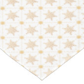 Nappe Élégant Faux Gold Snowflakes Noël Patttern (Angle)