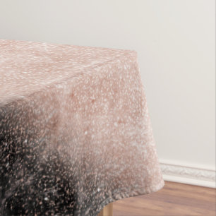 Nappe Élégant faux rose en or confetti image en marbre n
