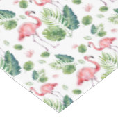 Nappe Élégant Flamant rose rose Tropical Feuille Motif S (Angle)