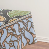 Nappe Élégant Fleur Bleu Périwinkle Floral Classic (In Situ)