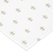 Nappe Élégant Fleur de Lis Vintage Français (Angle)