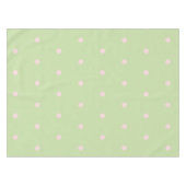 Nappe Elegant Girly Green & Pink Polka Dots Pattern (Devant (Horizontal))