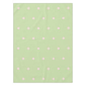 Nappe Elegant Girly Green & Pink Polka Dots Pattern (Devant)