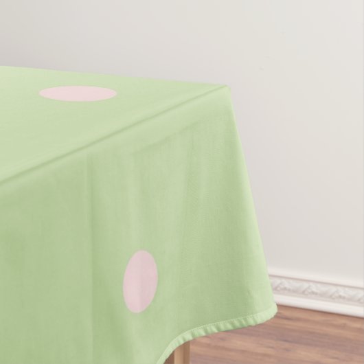 Nappe Elegant Girly Green & Pink Polka Dots Pattern (In Situ)