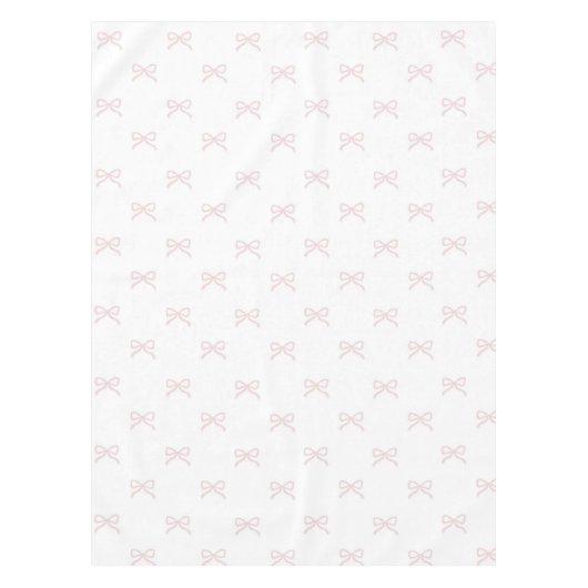 Nappe Elegant Girly Pink Bow Pattern Spring Summer Chic (Devant)