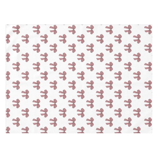 Nappe Elegant Girly Pink Bow Pattern Spring Summer Chic (Devant (Horizontal))
