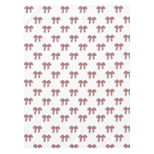 Nappe Elegant Girly Pink Bow Pattern Spring Summer Chic (Devant)