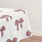 Nappe Elegant Girly Pink Bow Pattern Spring Summer Chic (In Situ)
