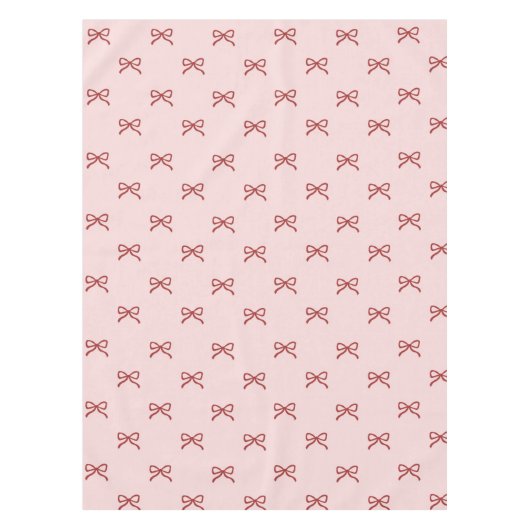 Nappe Elegant Girly Pink Bow Pattern Spring Summer Chic (Devant)