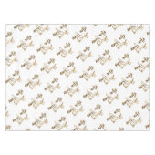 Nappe Elégant Gold Look Script Bonne année (Devant (Horizontal))