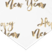 Nappe Elégant Gold Look Script Bonne année (Angle)