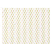 Nappe Élégant Golden Snowflakes sur blanc (Devant (Horizontal))