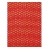 Nappe Élégant Golden Snowflakes sur rouge (Devant)