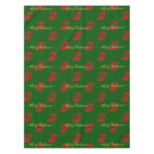 Nappe Élégant Green Custom Christmas Holly