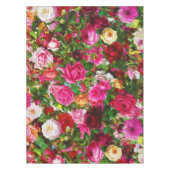 Nappe Élégant jardin fleuri Vintage Rose (Devant)