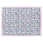 Nappe Élégant Lavande Turquoise Feuilles de Foliage Pers (Devant (Horizontal))