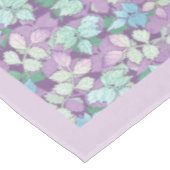 Nappe Élégant Lavande Turquoise Feuilles de Foliage Pers (Angle)