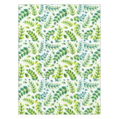 Nappe Elegant Leaves Green Lemon Turquoise (Devant)