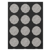 Nappe Elégant médaillon d'argent noir Art nouveau (Devant)