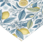 Nappe Elegant Mediterranean Lemon Botanical Navy (Angle)