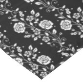 Nappe Élégant modèle floral noir (Angle)