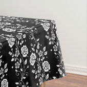 Nappe Élégant modèle floral noir (In Situ)