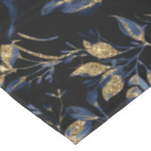 Nappe Élégant modèle floral Rose bleu et or (Angle)