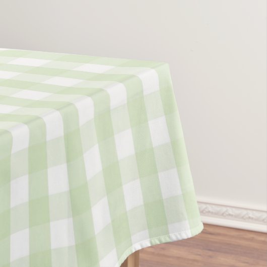 Nappe Elegant Modern Pastel Green Gingham Pattern Spring (In Situ)