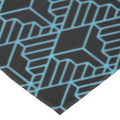 Nappe Elégant moderne Abstrait Bleu Art Déco Motif | (Angle)