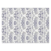 Nappe Élégant monogramme vintage noir toile de jouy (Devant (Horizontal))