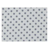 Nappe Élégant Motif à fleurs bleu gris kaléidoscope (Devant (Horizontal))