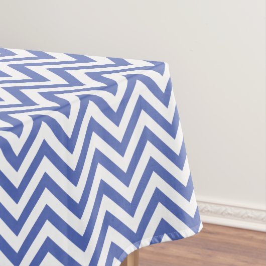 Nappe Élégant Motif Blue Chevrons (In Situ)