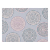 Nappe Elégant Motif Bohème Rose Pastel Mandala (Devant (Horizontal))