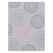 Nappe Elégant Motif Bohème Rose Pastel Mandala (Devant)