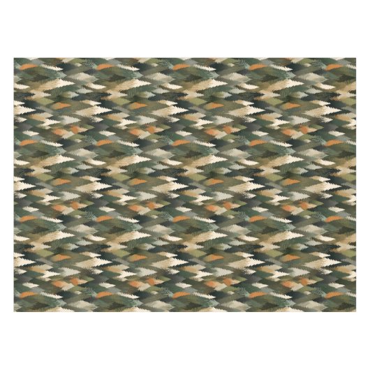 Nappe Élégant Motif d'arbre à pin | Forêt rustique (Devant (Horizontal))