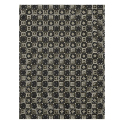 Nappe Élégant Motif de carrelage Carré Gold Art Déco mod (Devant)