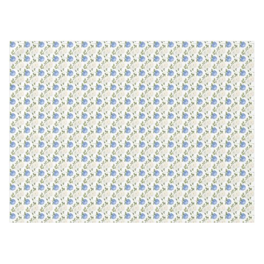 Nappe Elégant Motif de fleurs d'hydragea bleu (Devant (Horizontal))