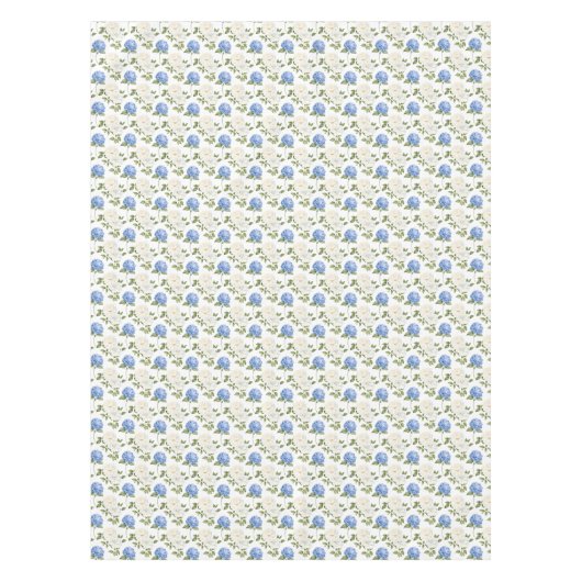 Nappe Elégant Motif de fleurs d'hydragea bleu (Devant)