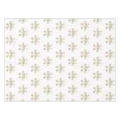 Nappe Élégant Motif de flocon de neige de Noël Or et bla (Devant (Horizontal))