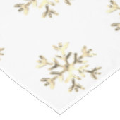 Nappe Élégant Motif de flocon de neige de Noël Or et bla (Angle)