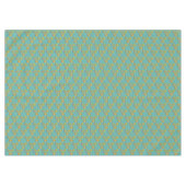 Nappe Élégant Motif de Noël doré brillant sur Turquoise (Devant (Horizontal))