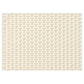 Nappe Élégant Motif de Noël doré sur blanc (Devant (Horizontal))