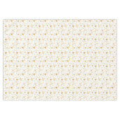 Nappe Élégant Motif de Noël doré sur blanc (Devant (Horizontal))
