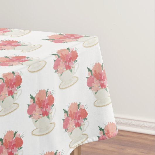 Nappe Élégant motif de thé à fleurs (In Situ)
