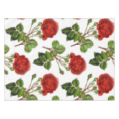Nappe Élégant Motif des fleurs florales des roses rouges (Devant (Horizontal))