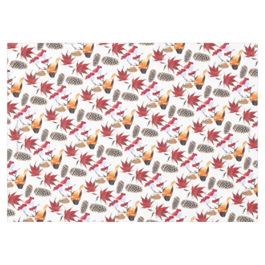 Nappe Elégant Motif d'hiver aquarelle (Devant (Horizontal))